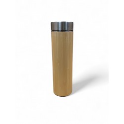 thermos  380ml modèle Bambou avec infuser en acier inoxydable.