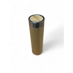 thermos  380ml modèle Bambou avec infuser en acier inoxydable.