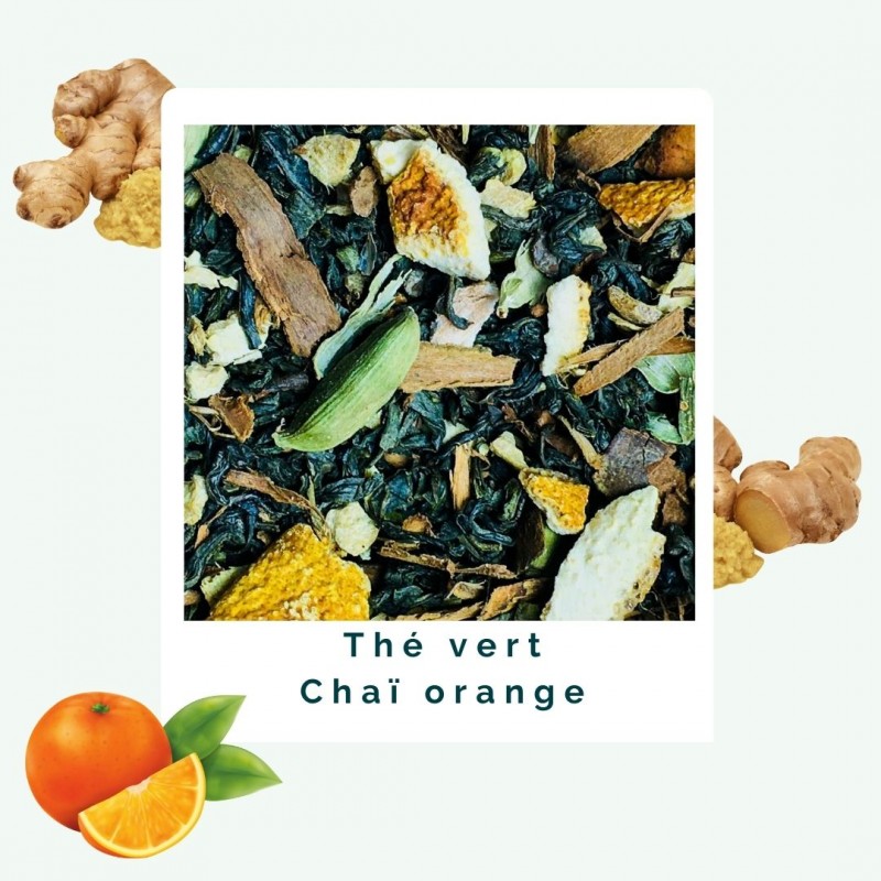 Chaï Orange - Thé vert BIO